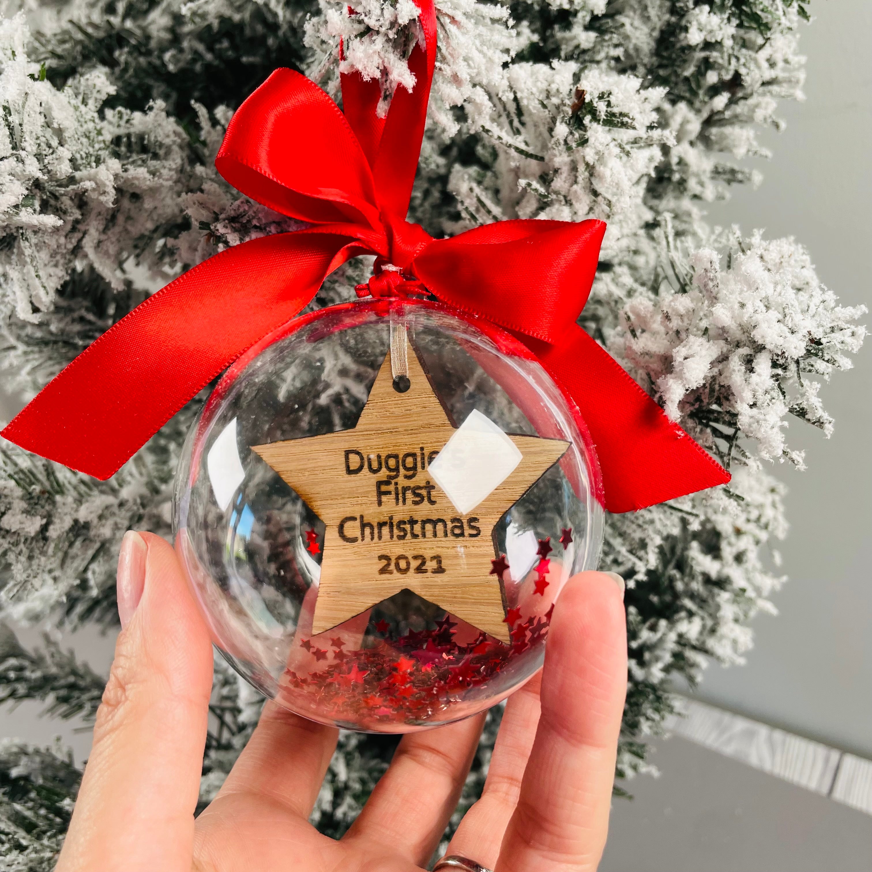 First Christmas Star Floating Bauble