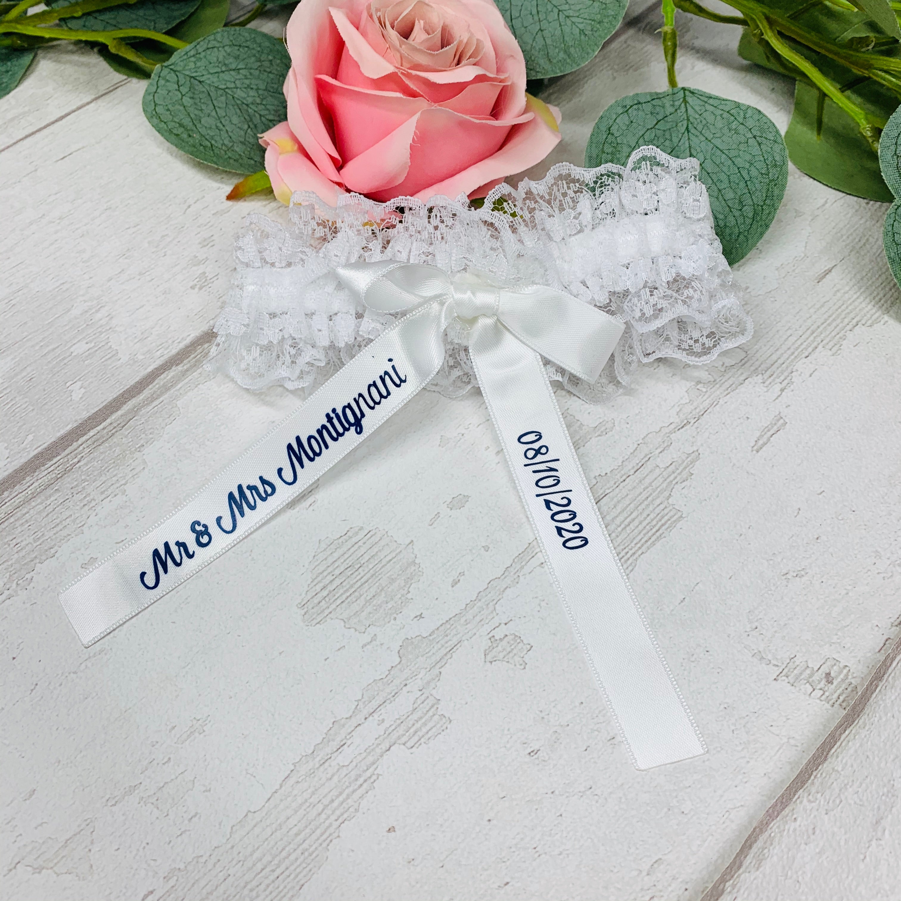 Personalised Wedding Day Garter