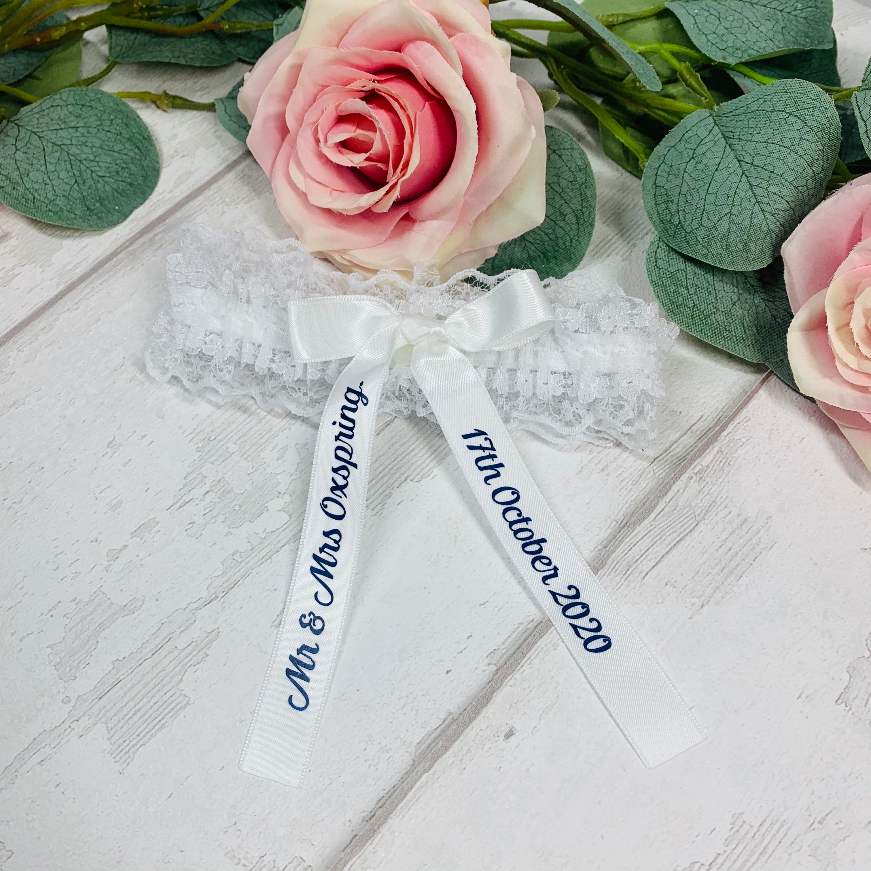 Personalised Wedding Day Garter