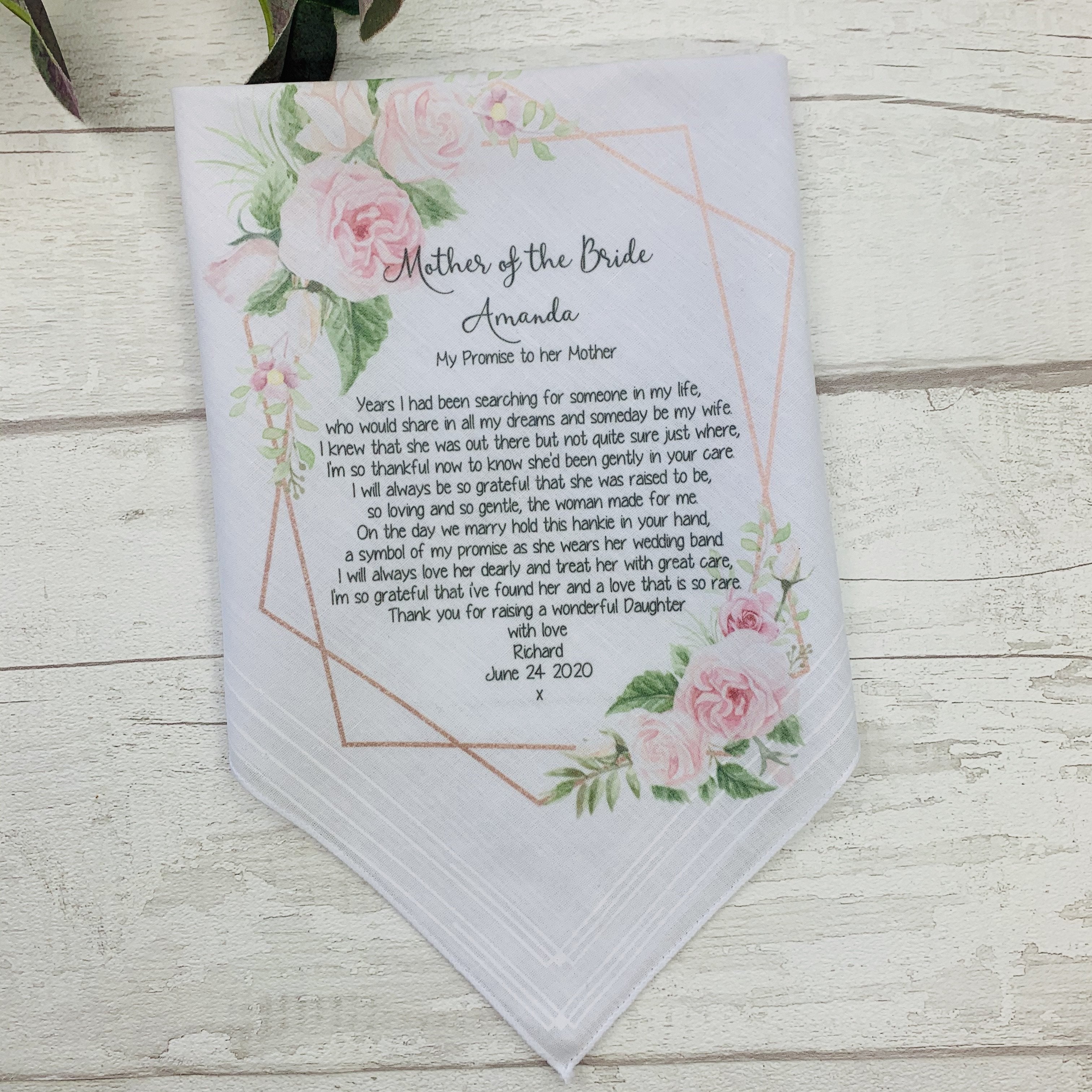 Personalised Poem Hankie - Occasionally Cute