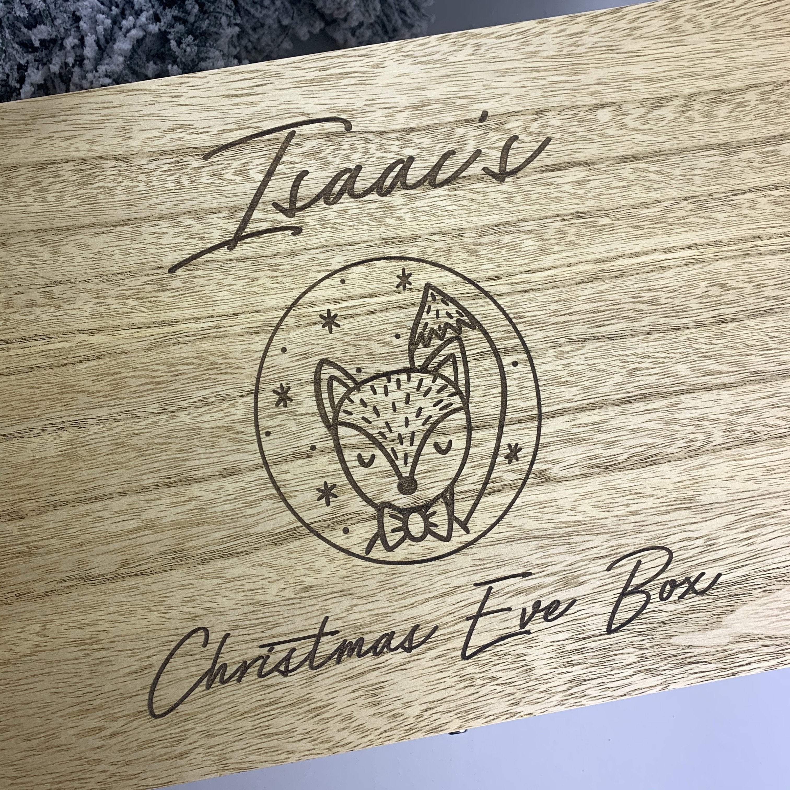 Wooden Christmas Eve Box - Occasionally Cute