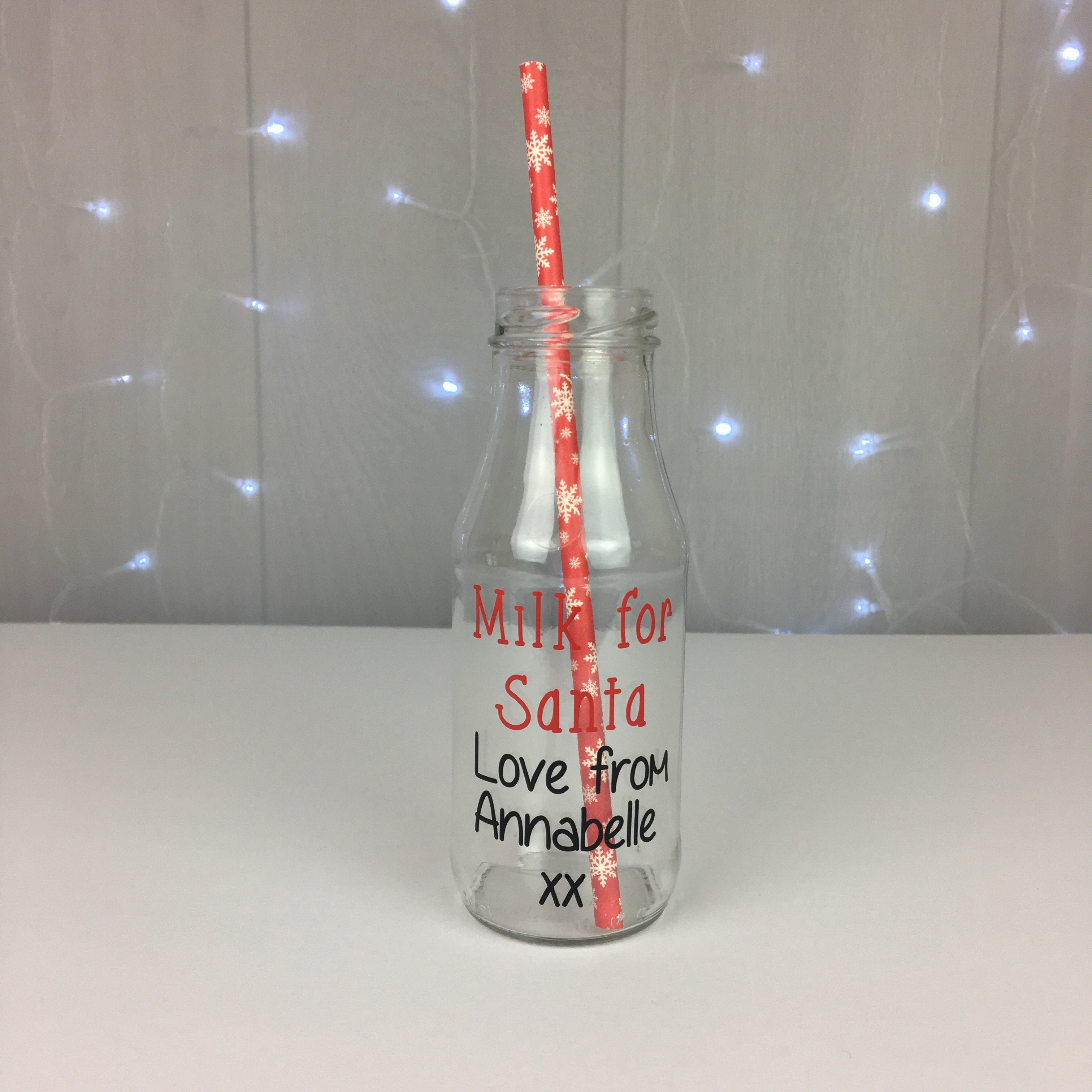 Santa Milk Bottle - Occasionally Cute