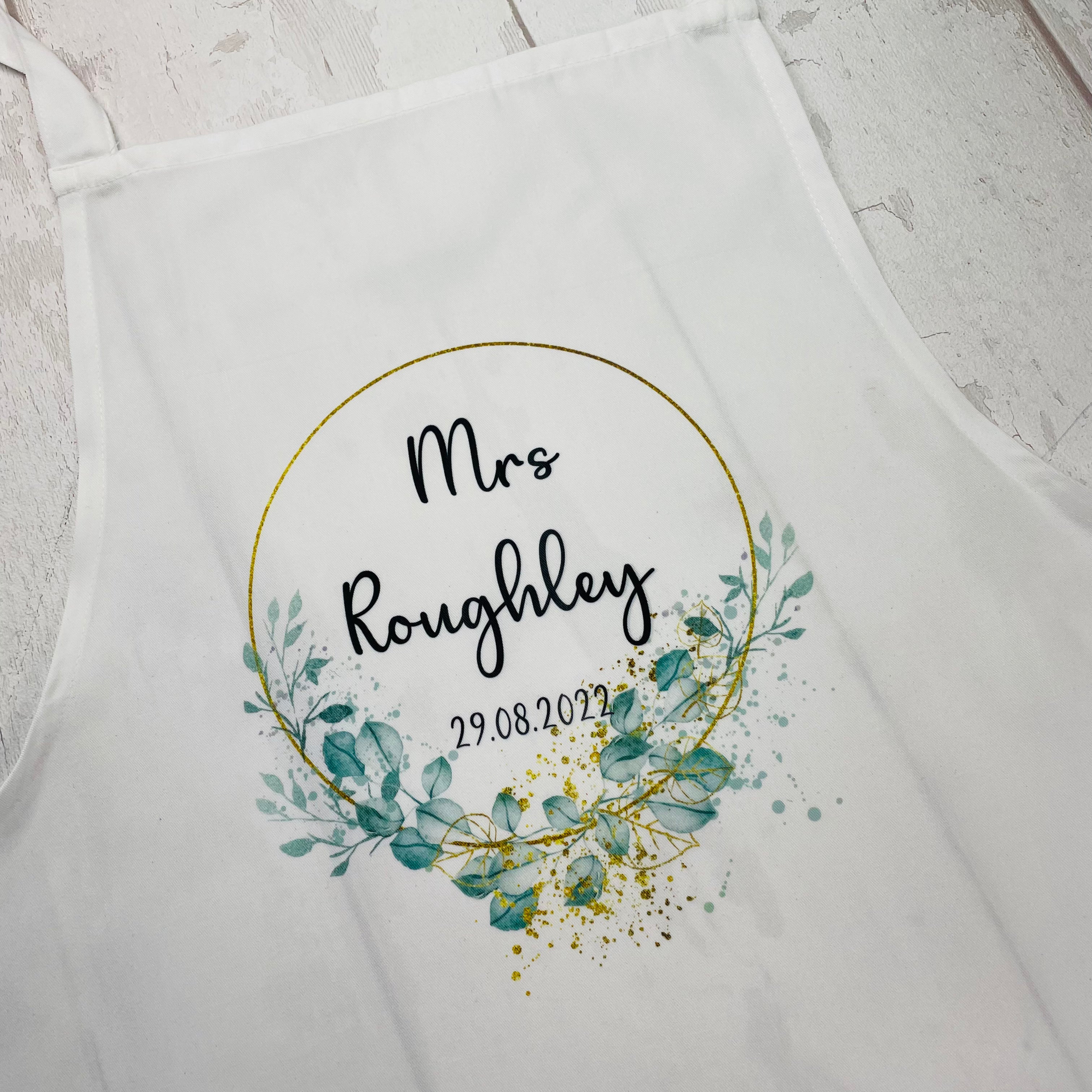 Eucalyptus Bride Apron