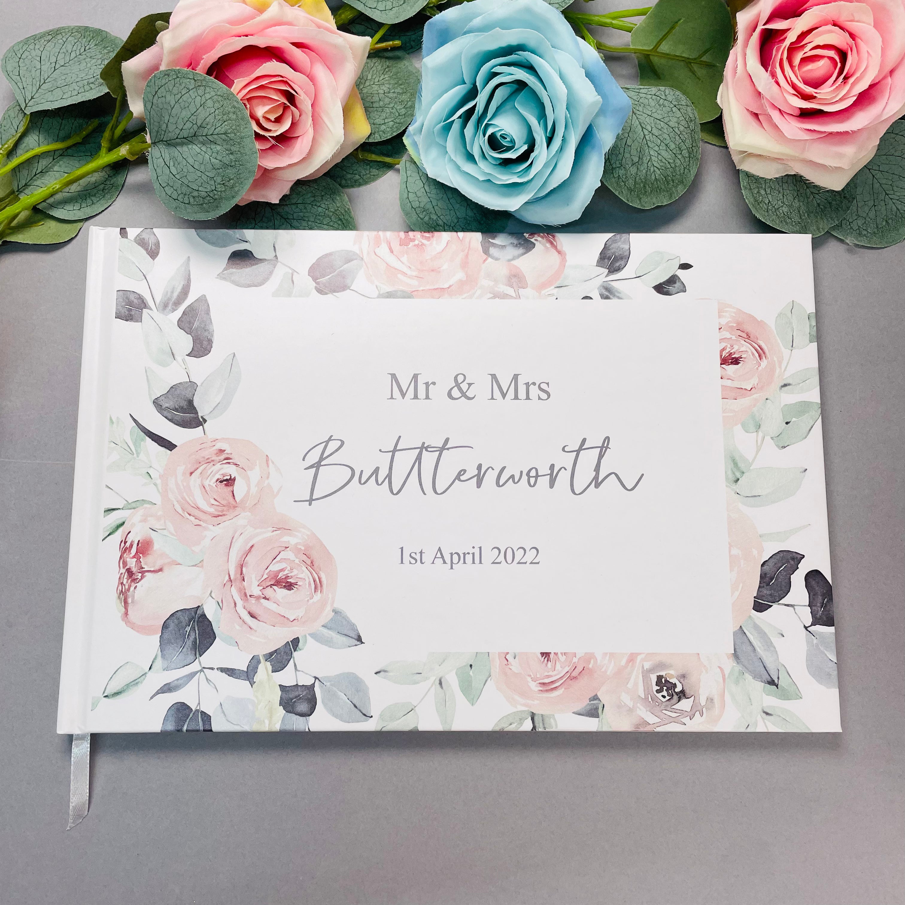 Boho Floral Wedding Guest Book