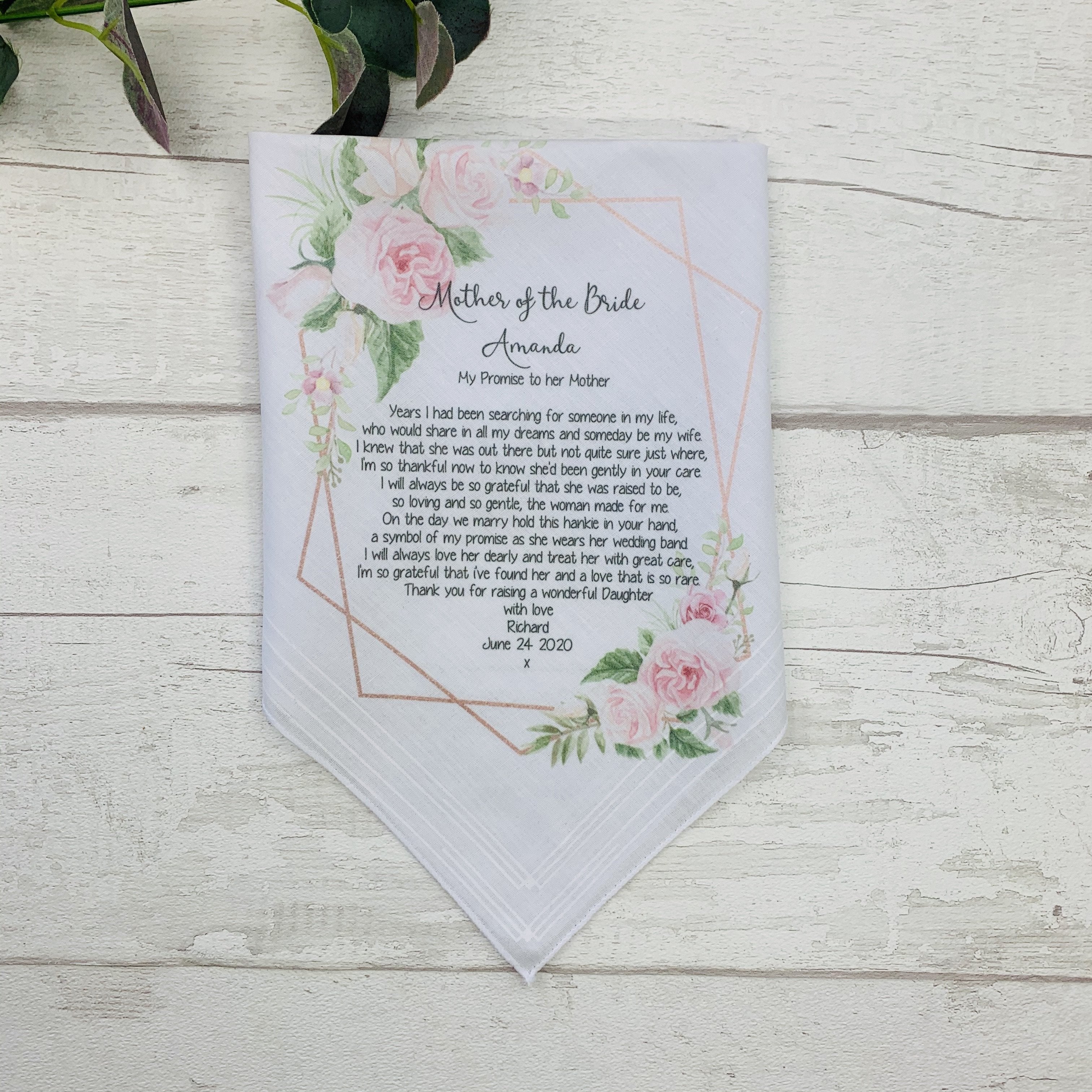 Personalised Poem Hankie - Occasionally Cute