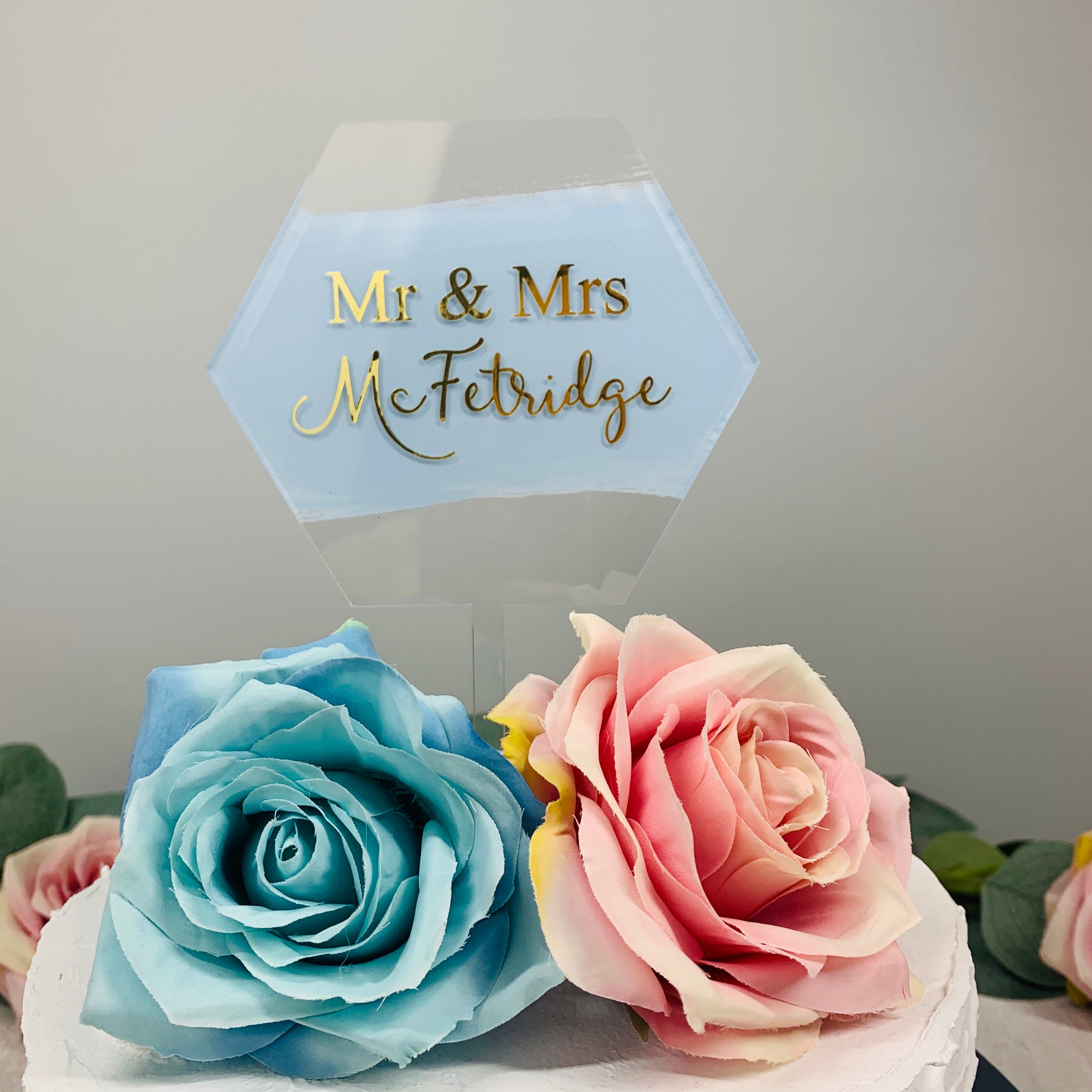 Hexagon Acrylic Topper