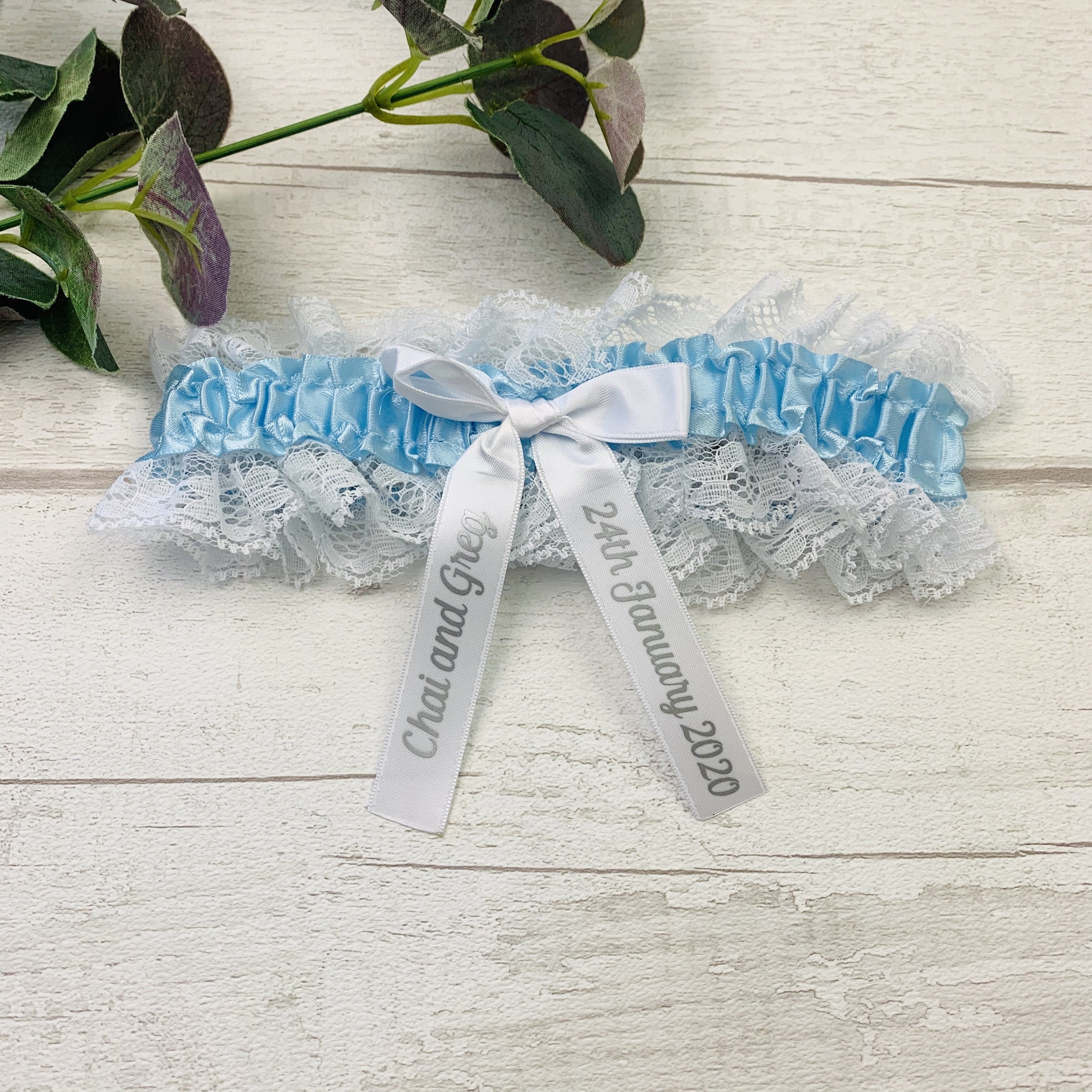 Personalised Wedding Day Garter - Occasionally Cute