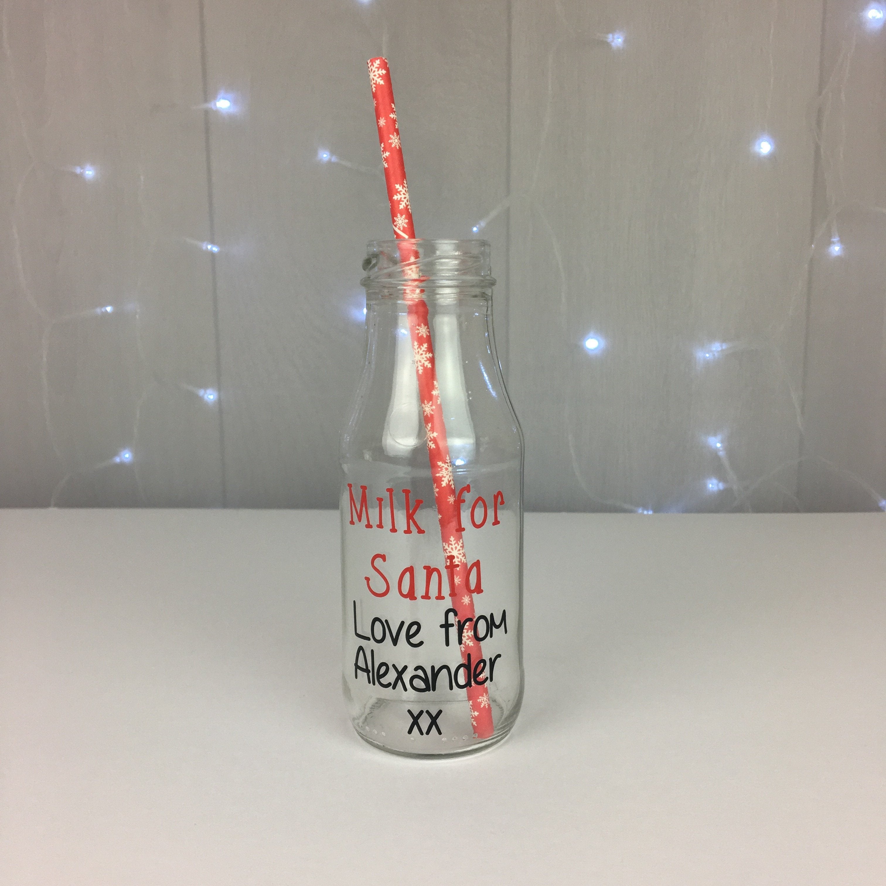 Santa Milk Bottle - Occasionally Cute