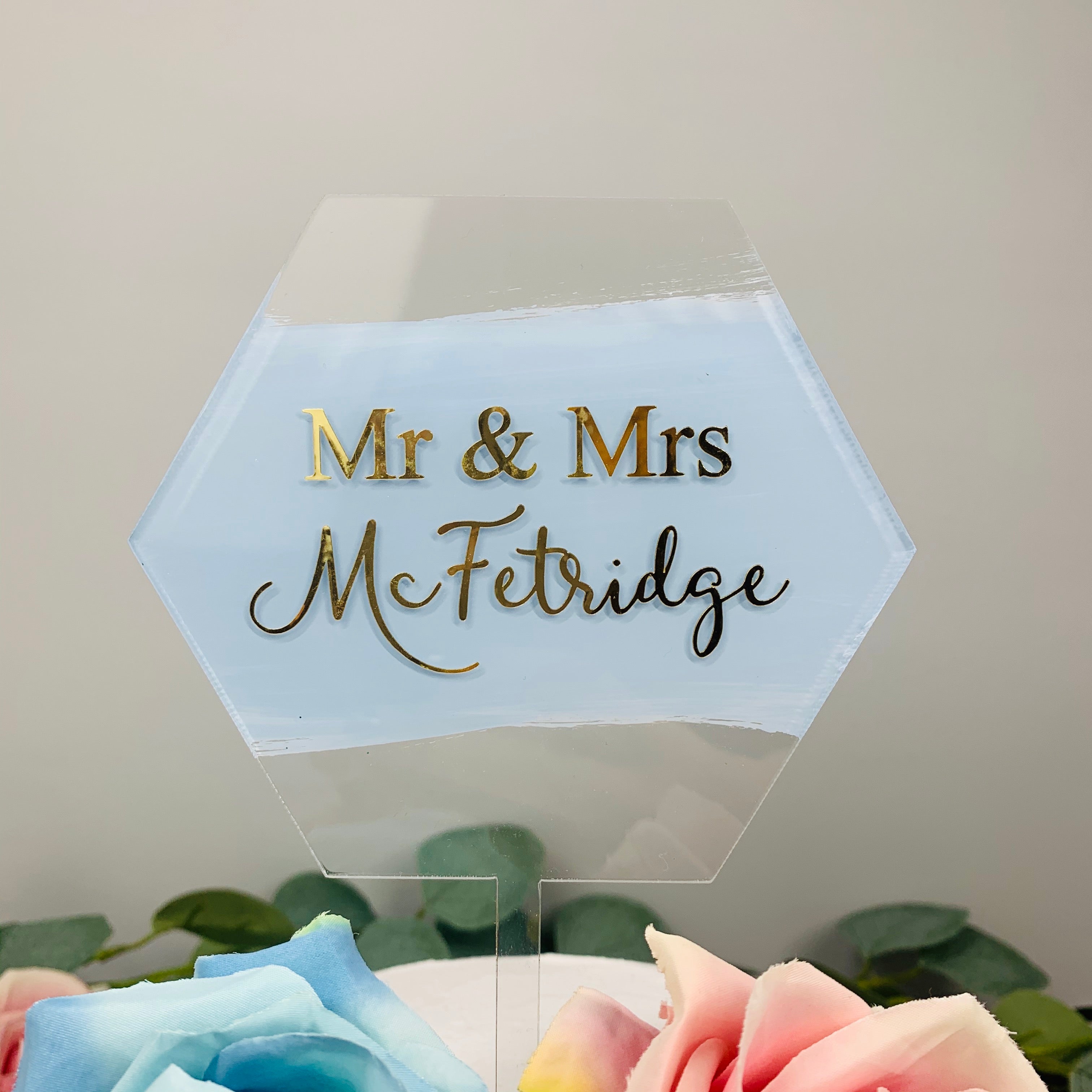 Hexagon Acrylic Topper