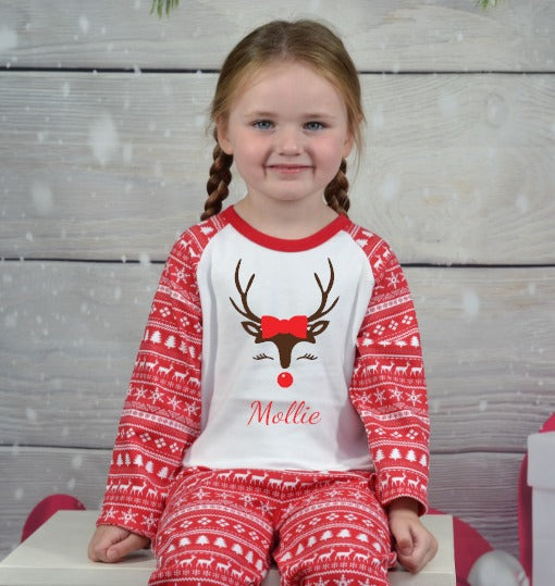 Reindeer Pyjamas - Red