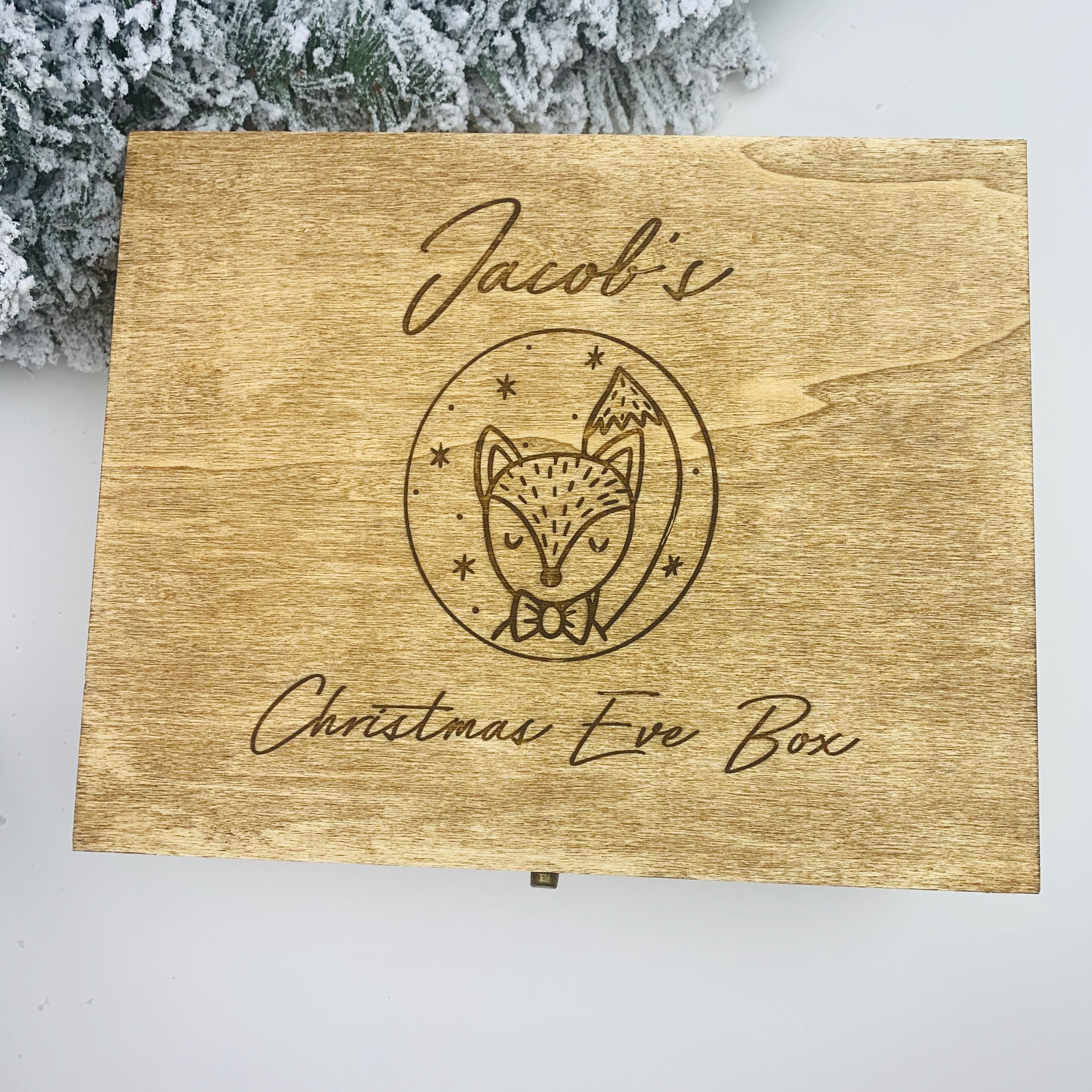 Wooden Christmas Eve Box - Occasionally Cute