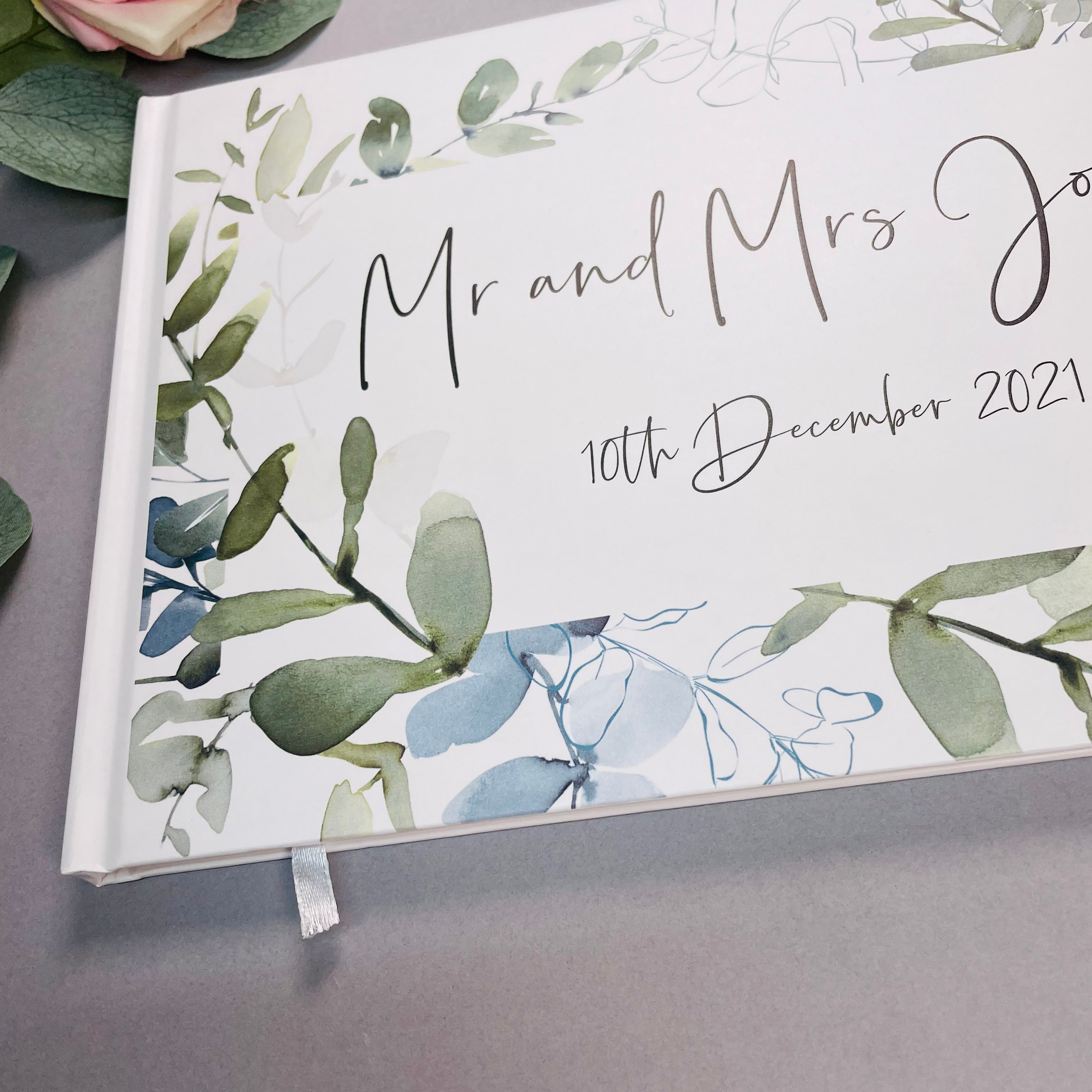 Eucalyptus Greenery Wedding Guest Book