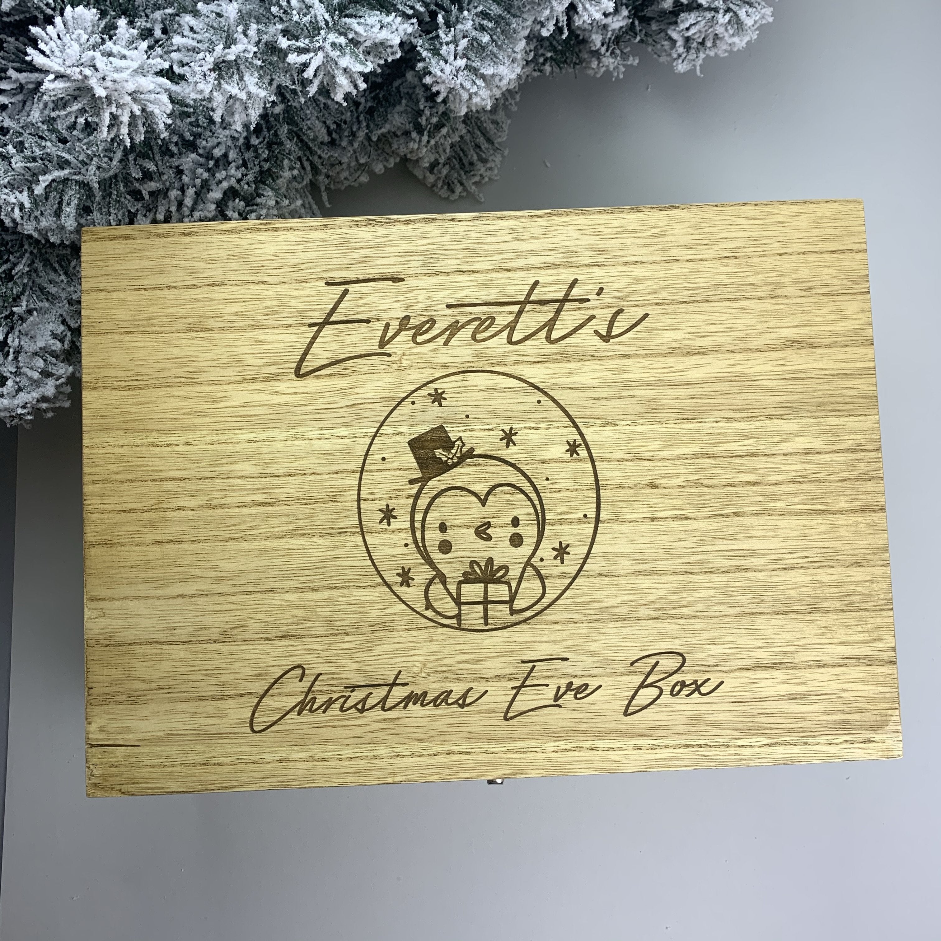 Wooden Christmas Eve Box - Occasionally Cute