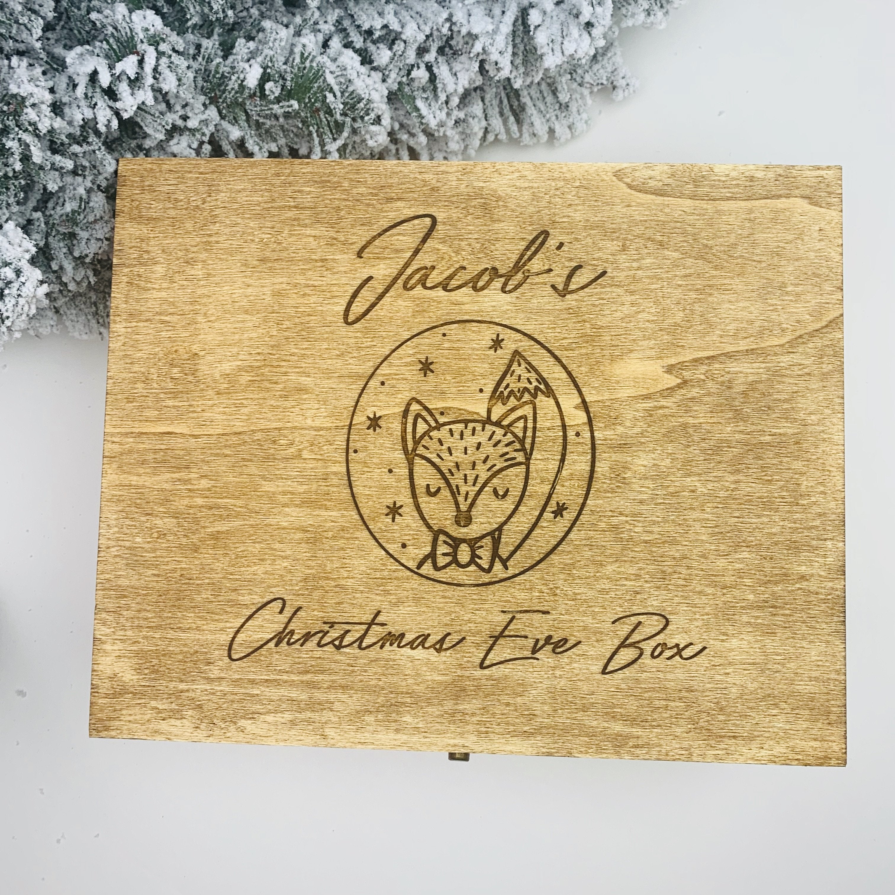 Wooden Christmas Eve Box - Occasionally Cute