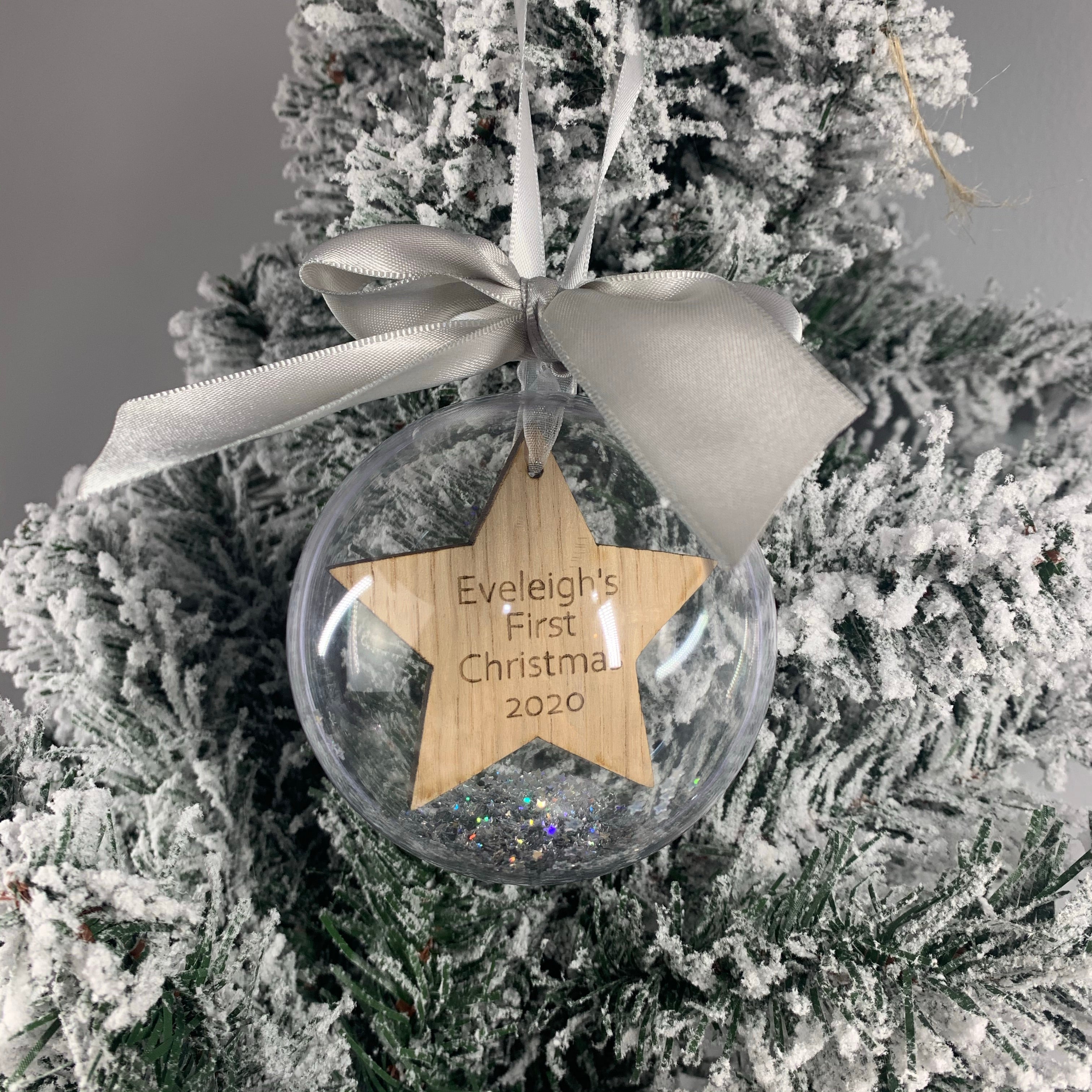 First Christmas Star Floating Bauble