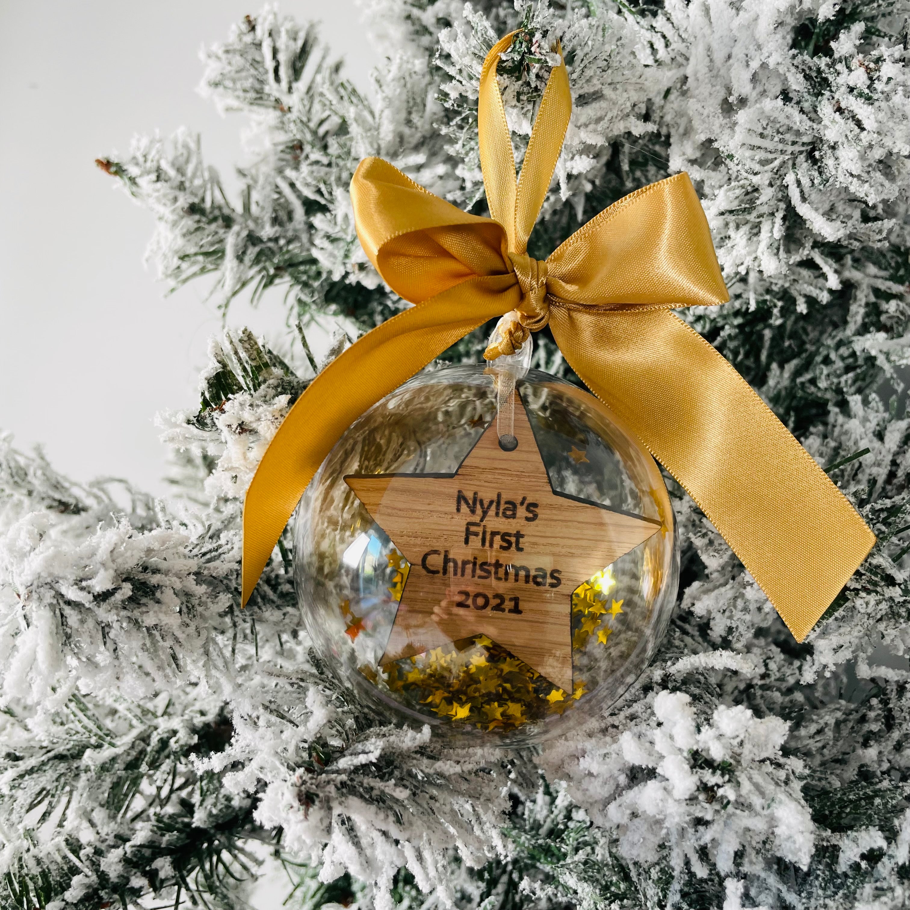 First Christmas Star Floating Bauble