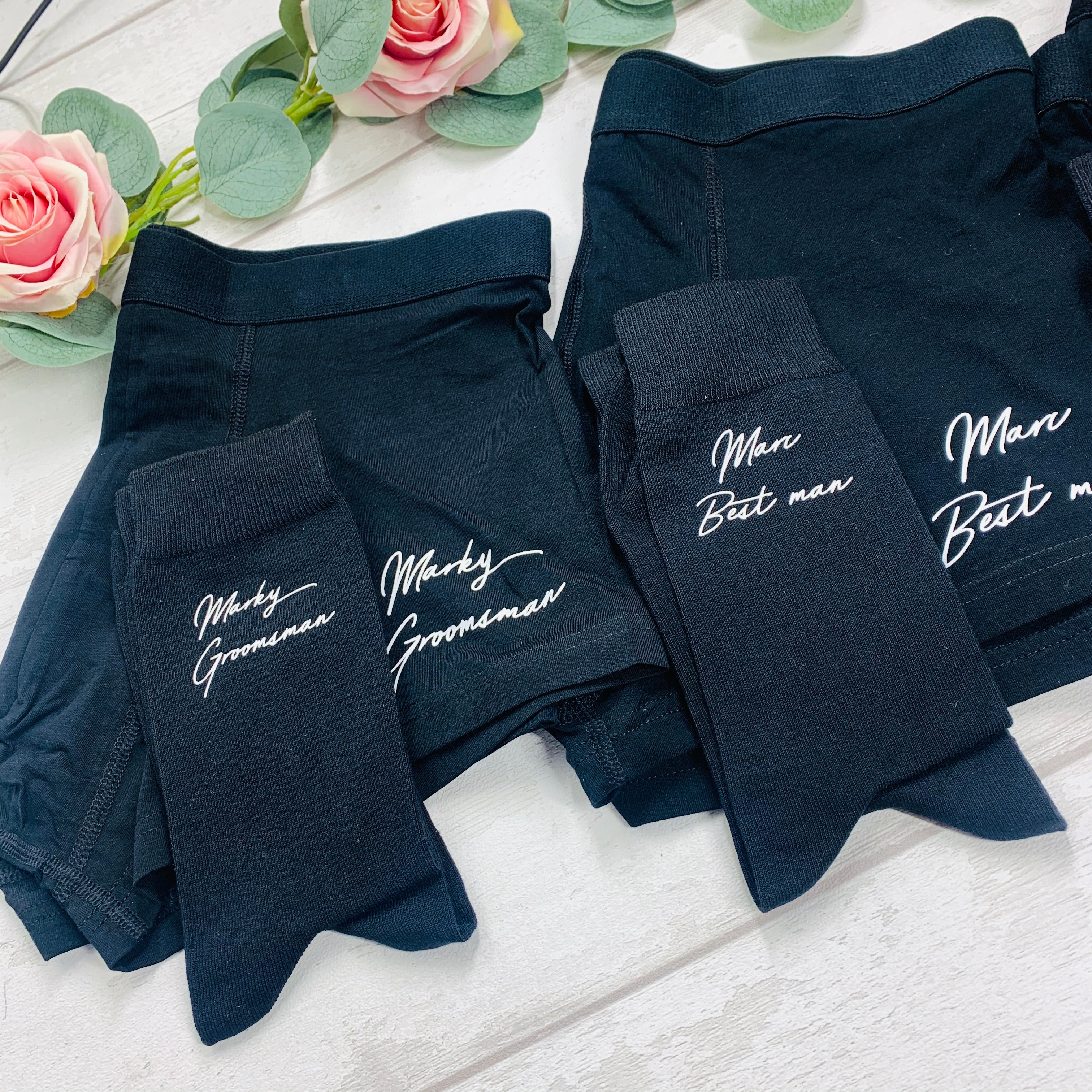 Groomsman Socks & Boxers Set