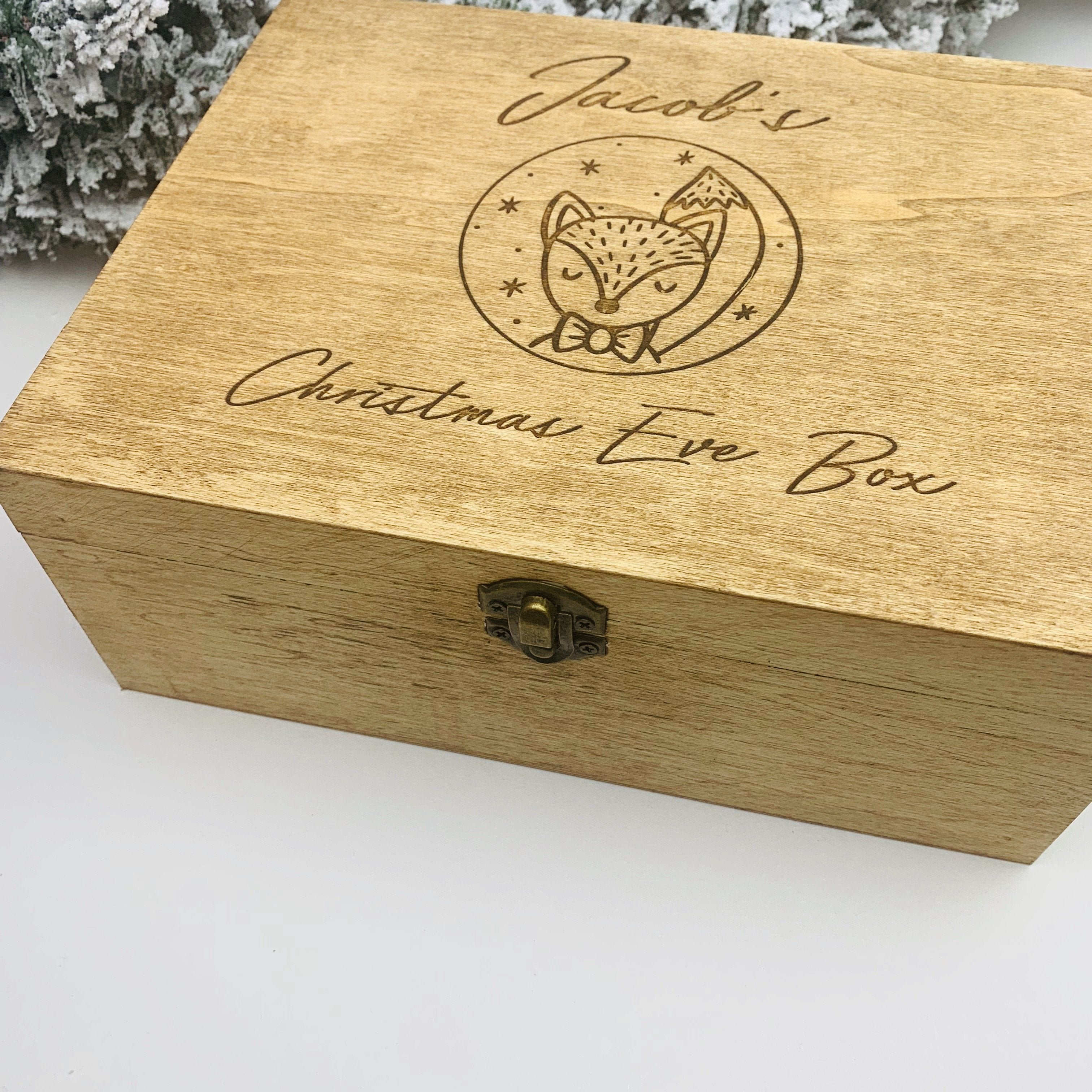 Wooden Christmas Eve Box - Occasionally Cute