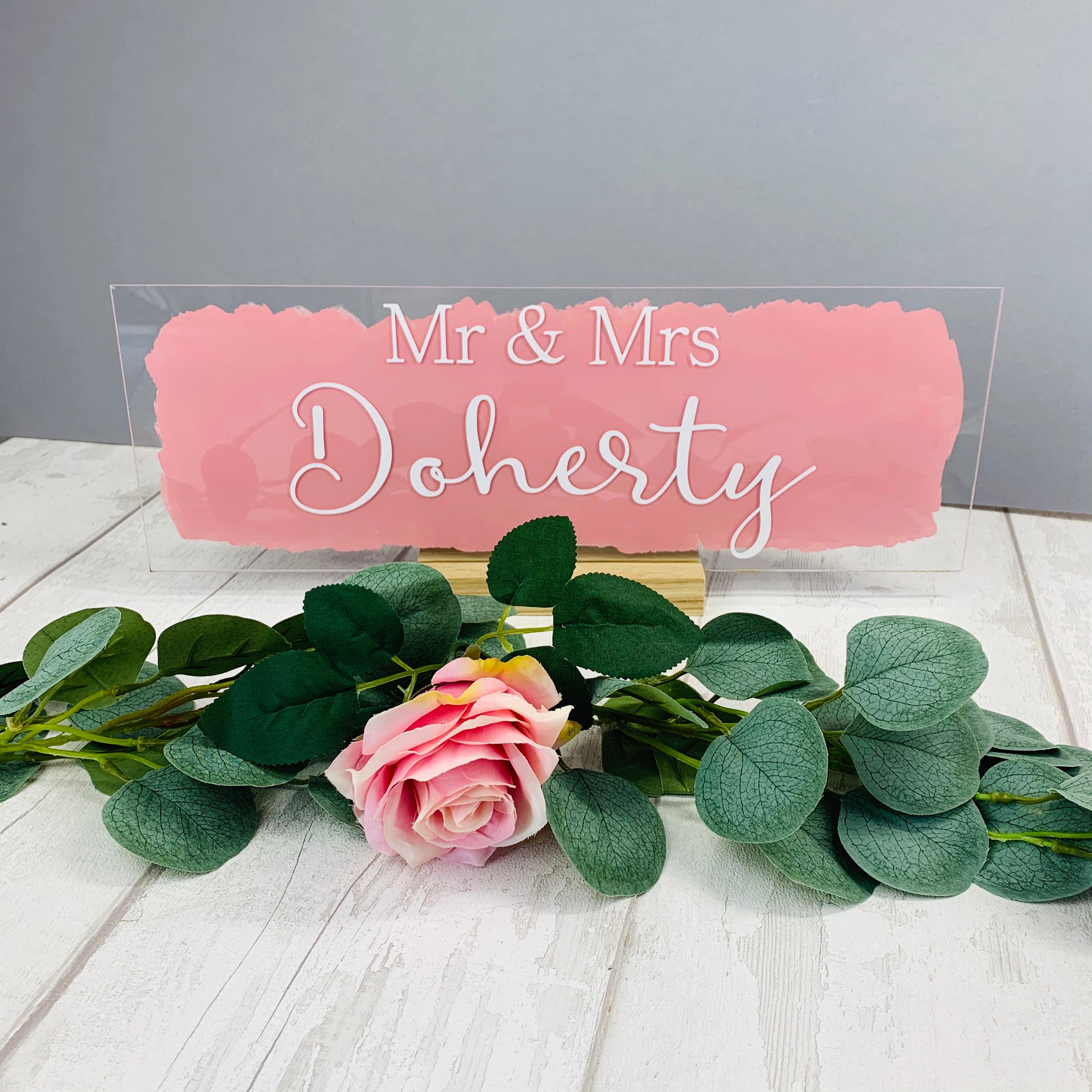 Mr & Mrs | Mr & Mr | Mrs & Mrs Table Sign