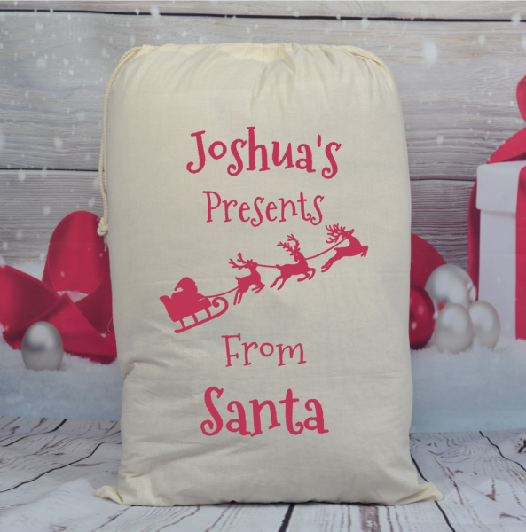 Santa's Reindeer Santa Sack